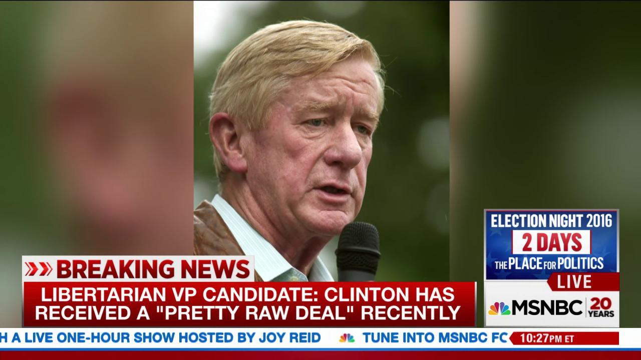 Bill Weld: Clinton received 'raw deal'