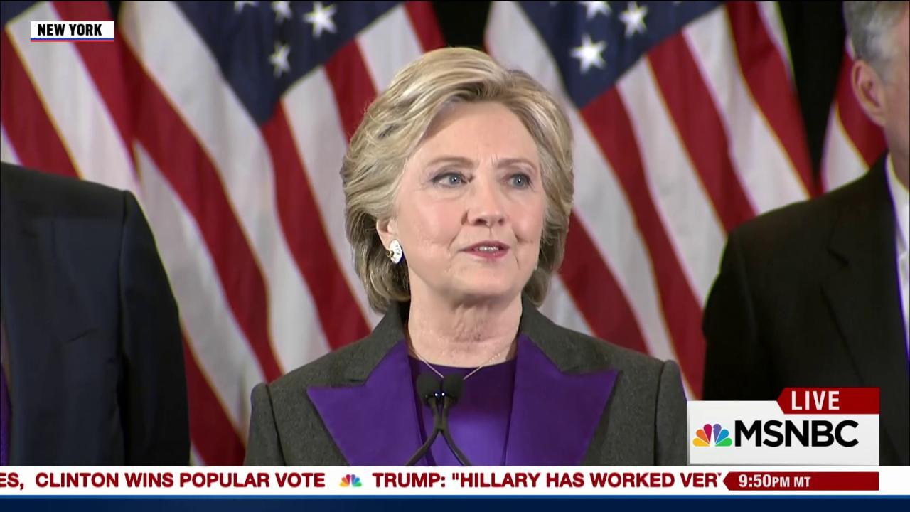 Clinton reacts to stunning loss: 'I still believe in America'