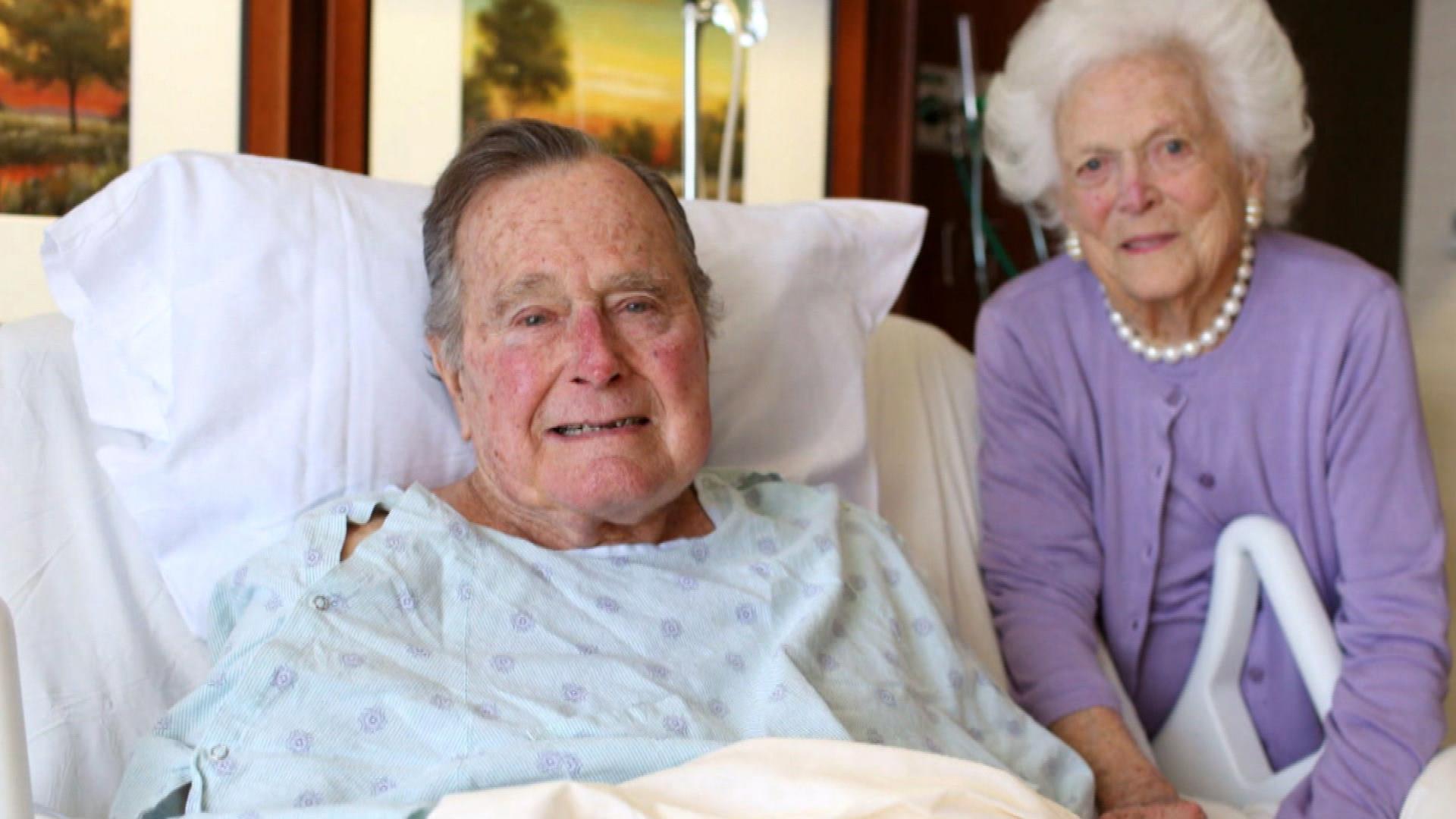 President Bush released from hospital after battle with pneumonia