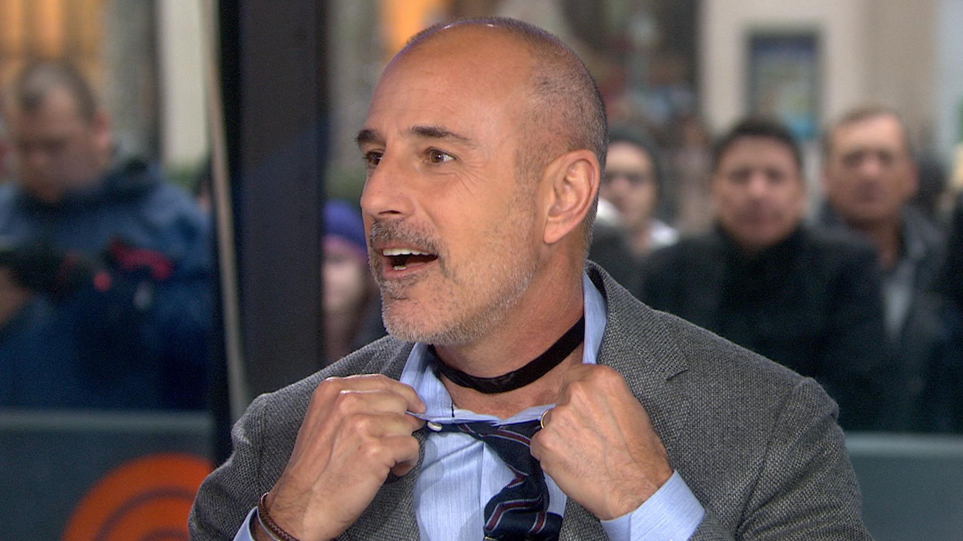 Matt Lauer wore a choker necklace nothing will ever be the