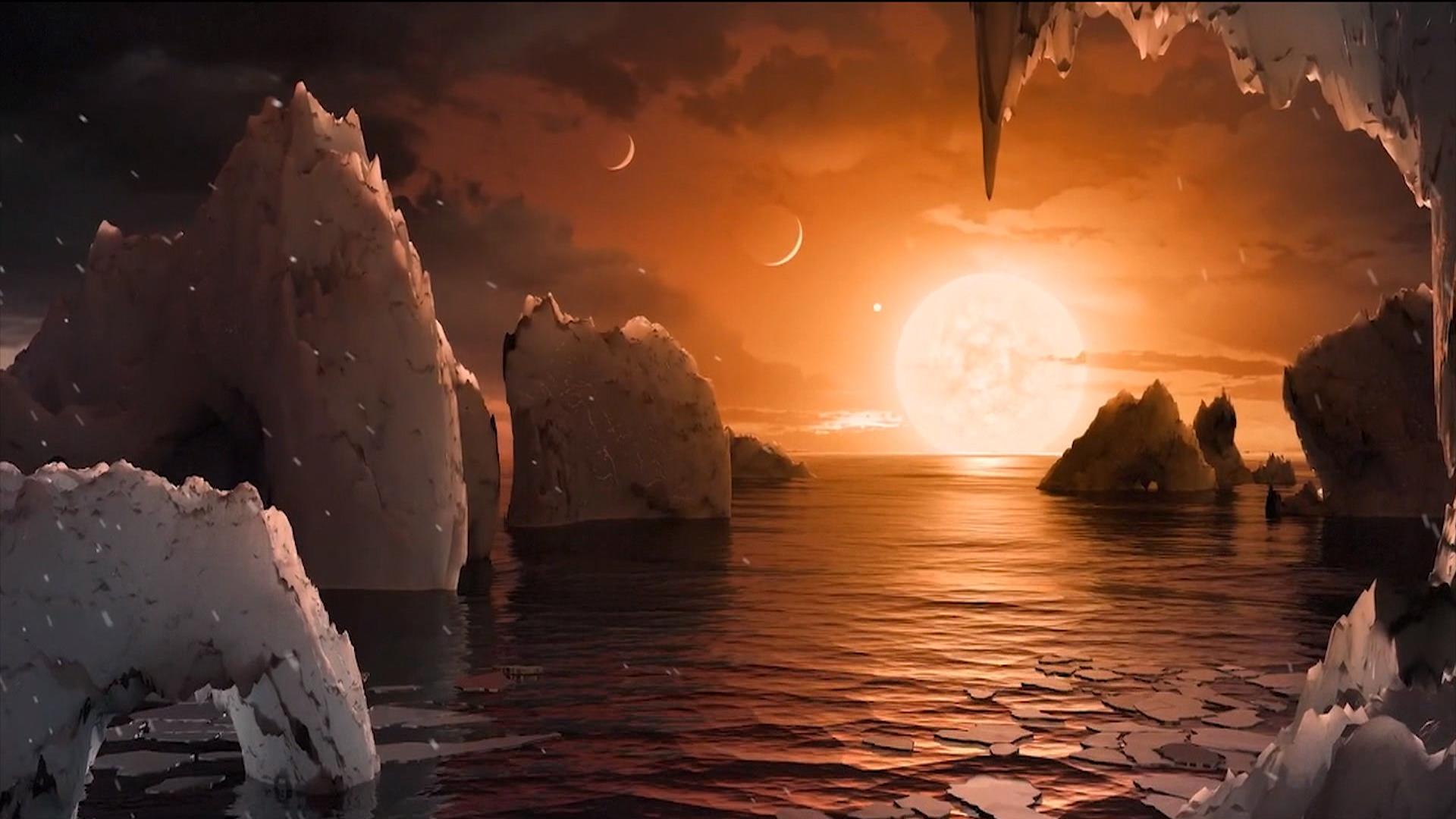 NASA reveals 7 Earth-size planets orbiting dwarf star