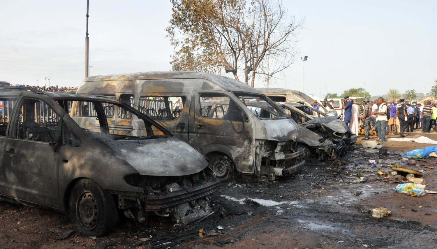 Image: Site of blast on outskirts of Abuja, Nigeria