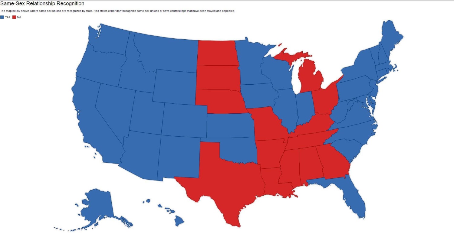 Gay Marriage State Map 111