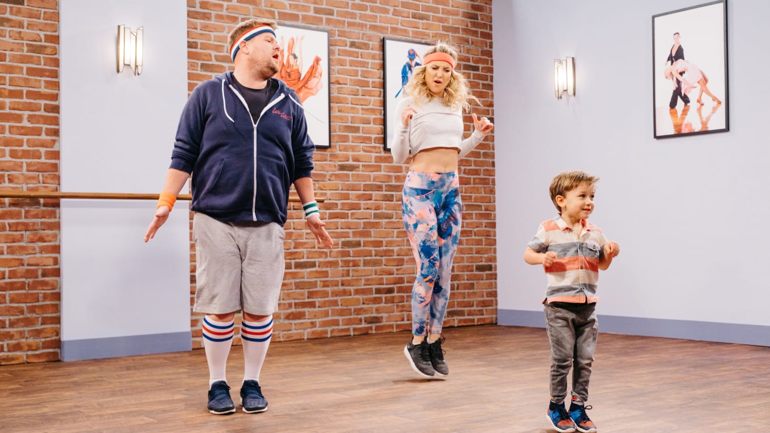 Watch Kate Hudson, James Corden try to keep up with kids in 'Toddlerography'