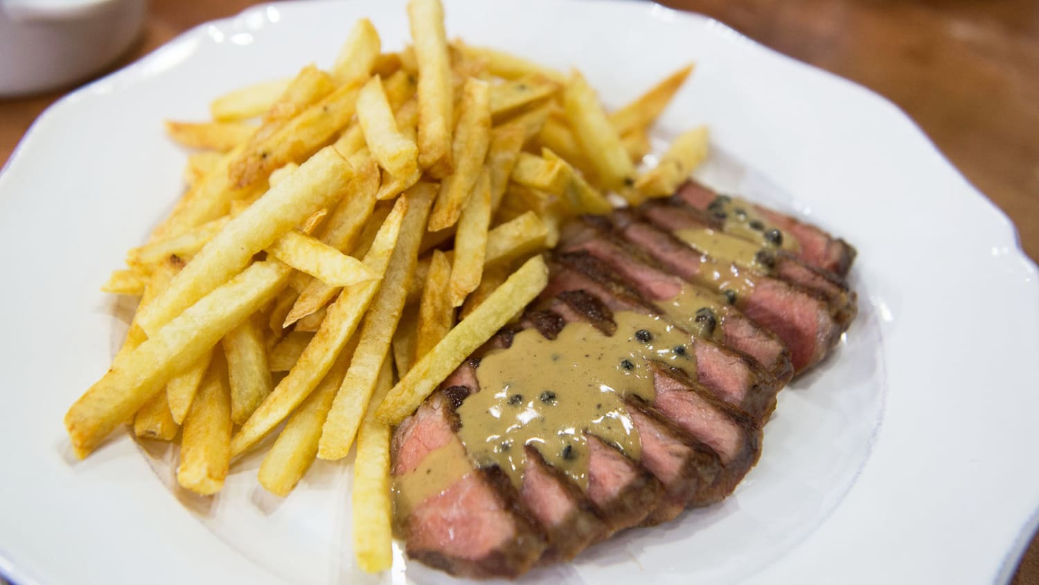 Steak Frites with Au Poivre, Bearnaise and Bordelaise Sauces - TODAY.com