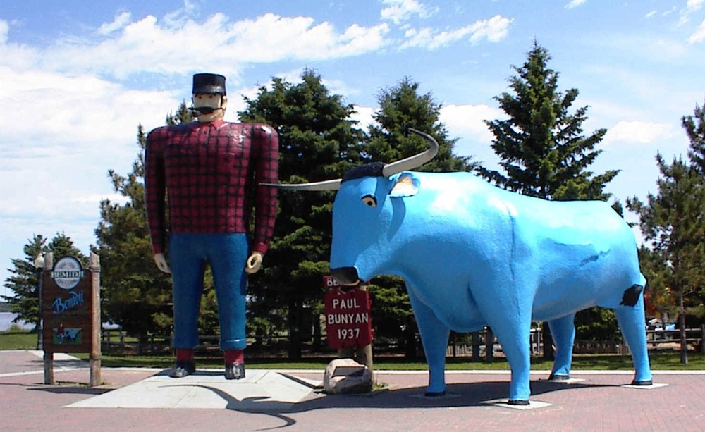Image result for statue of Paul Bunyan