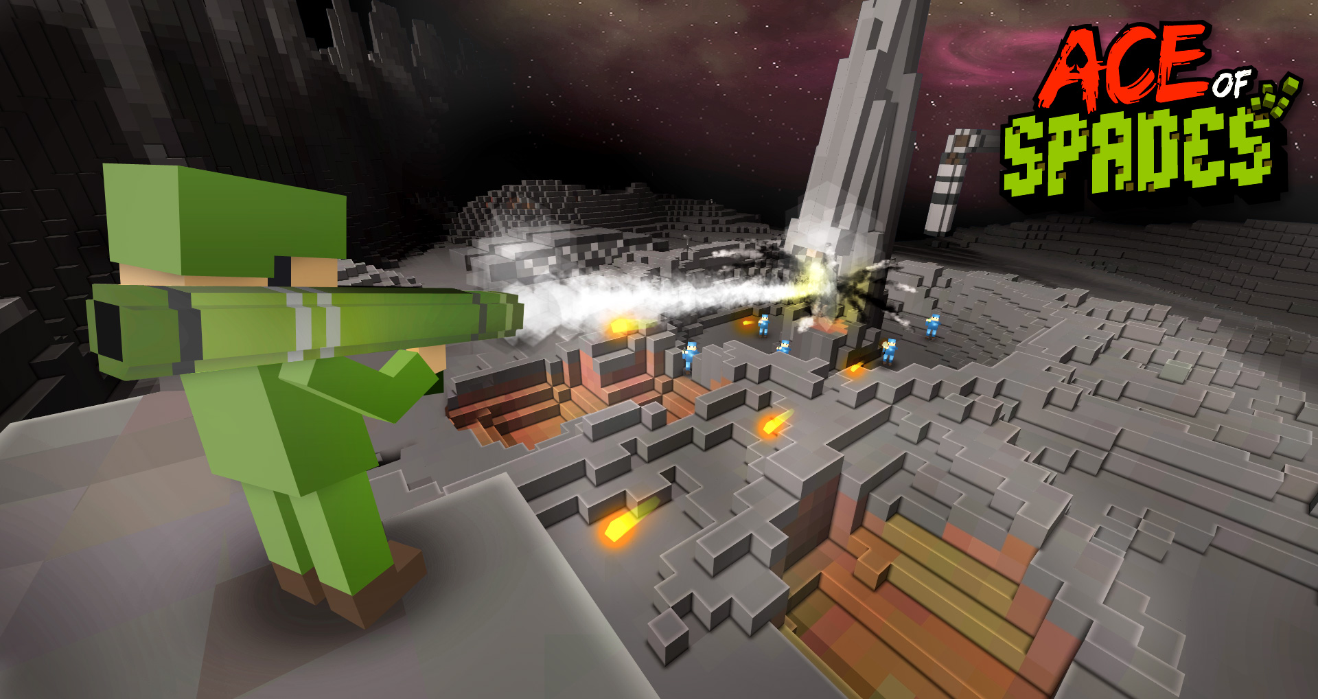 Machine guns meet Minecraft in Ace of Spades