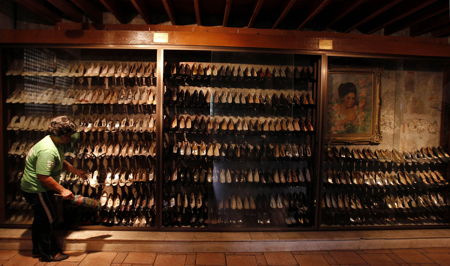 Philippines city restores Imelda Marcos shoe collection after flood damage