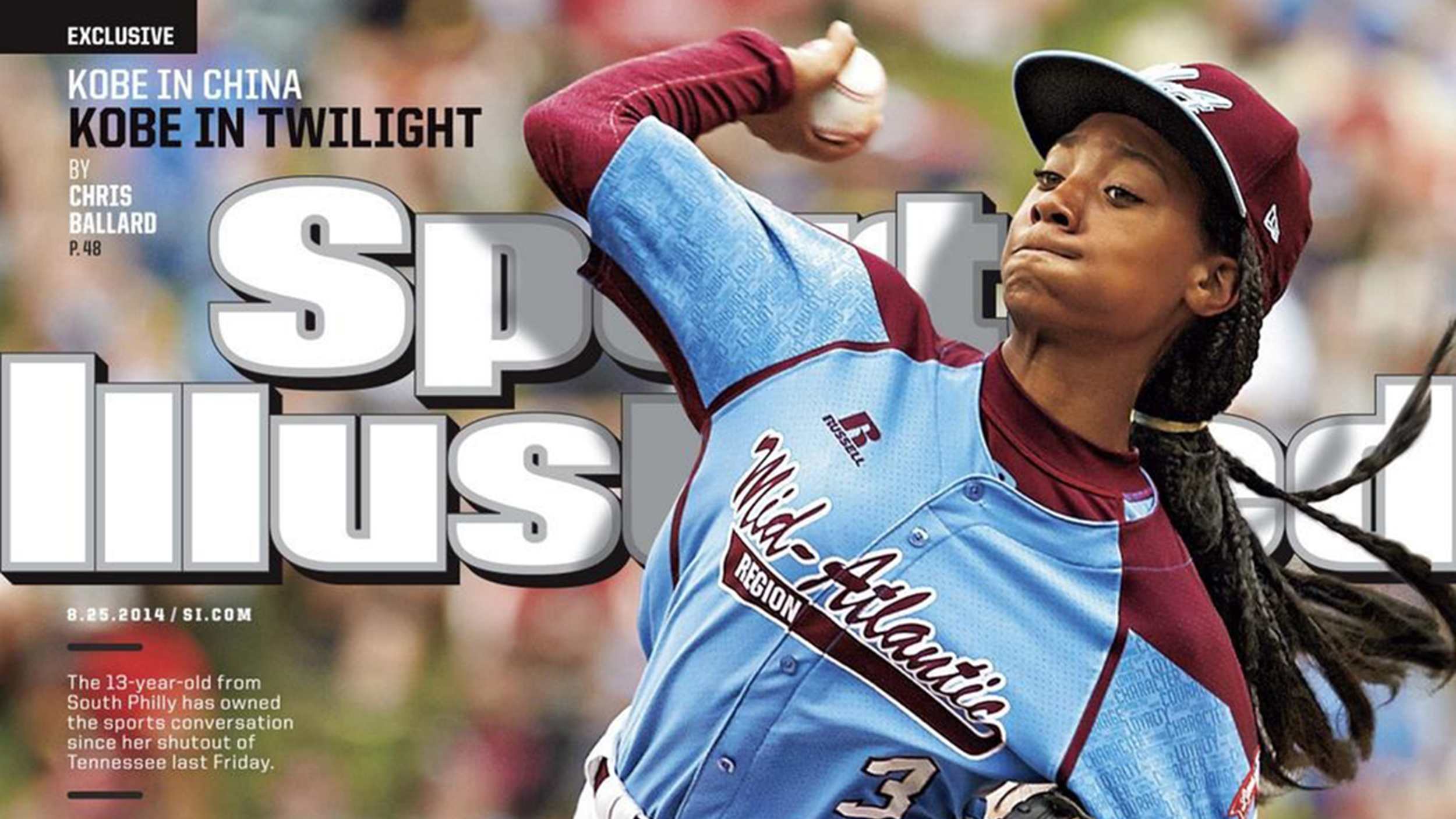 Mo'Ne Davis Becomes First Little League Player To Land A National Sports  Illustrated Cover.  SUPERSELECTED - Black Fashion Magazine Black Models  Black Contemporary Artists Art Black Musicians