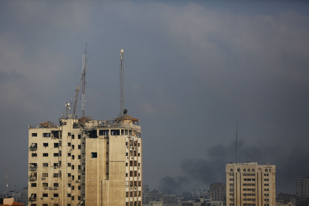 Complexo que abriga TV e Rádio do Hamas é bombardeado