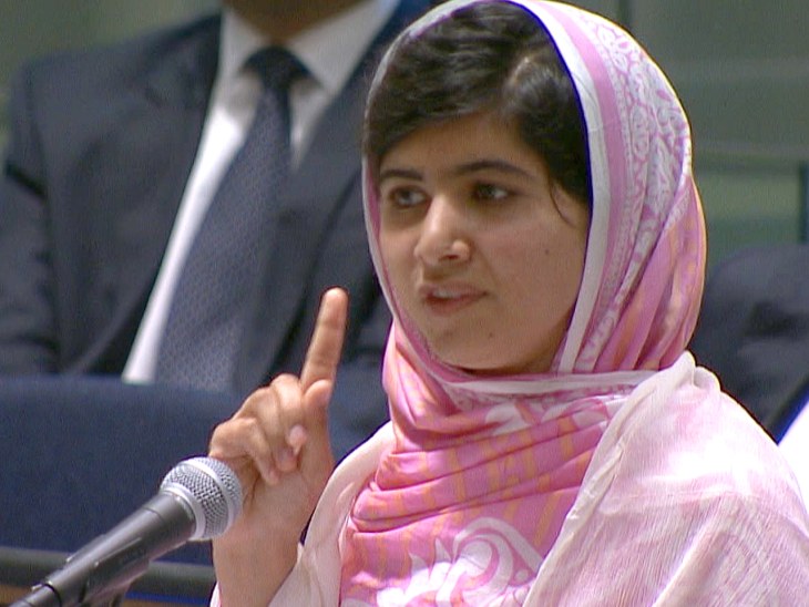 Malala, Pakistan shooting survivor, stands strong for women’s rights