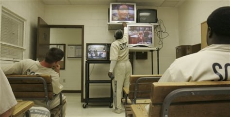 Image result for prison inmates watching TV