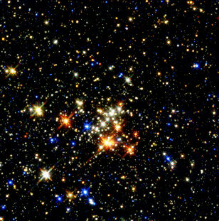 Image: Cluster of young stars in the Milky Way