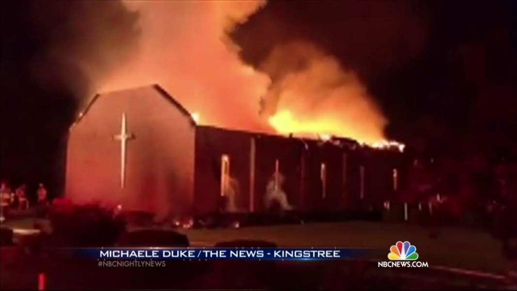 South Carolina Black Church, Once Torched by KKK, Burns