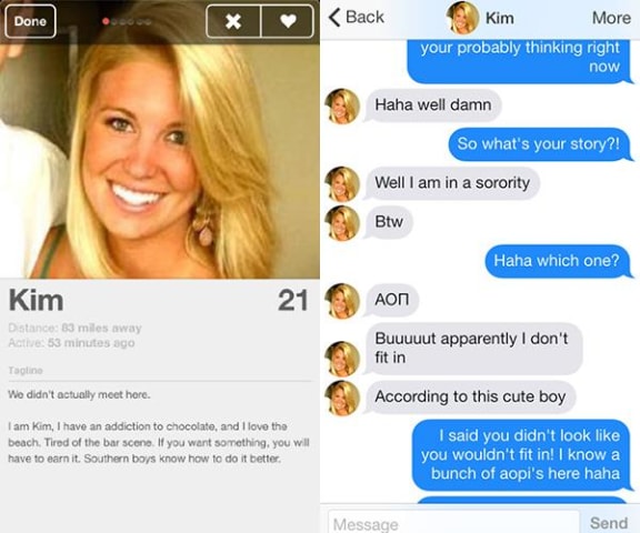 Bieten text auf online-dating-sites sind sie bots