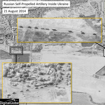 russian satellite ukraine military vehicles nato convoy inside units artillery troops kremlin computer games controlled area reveal captured formation propelled