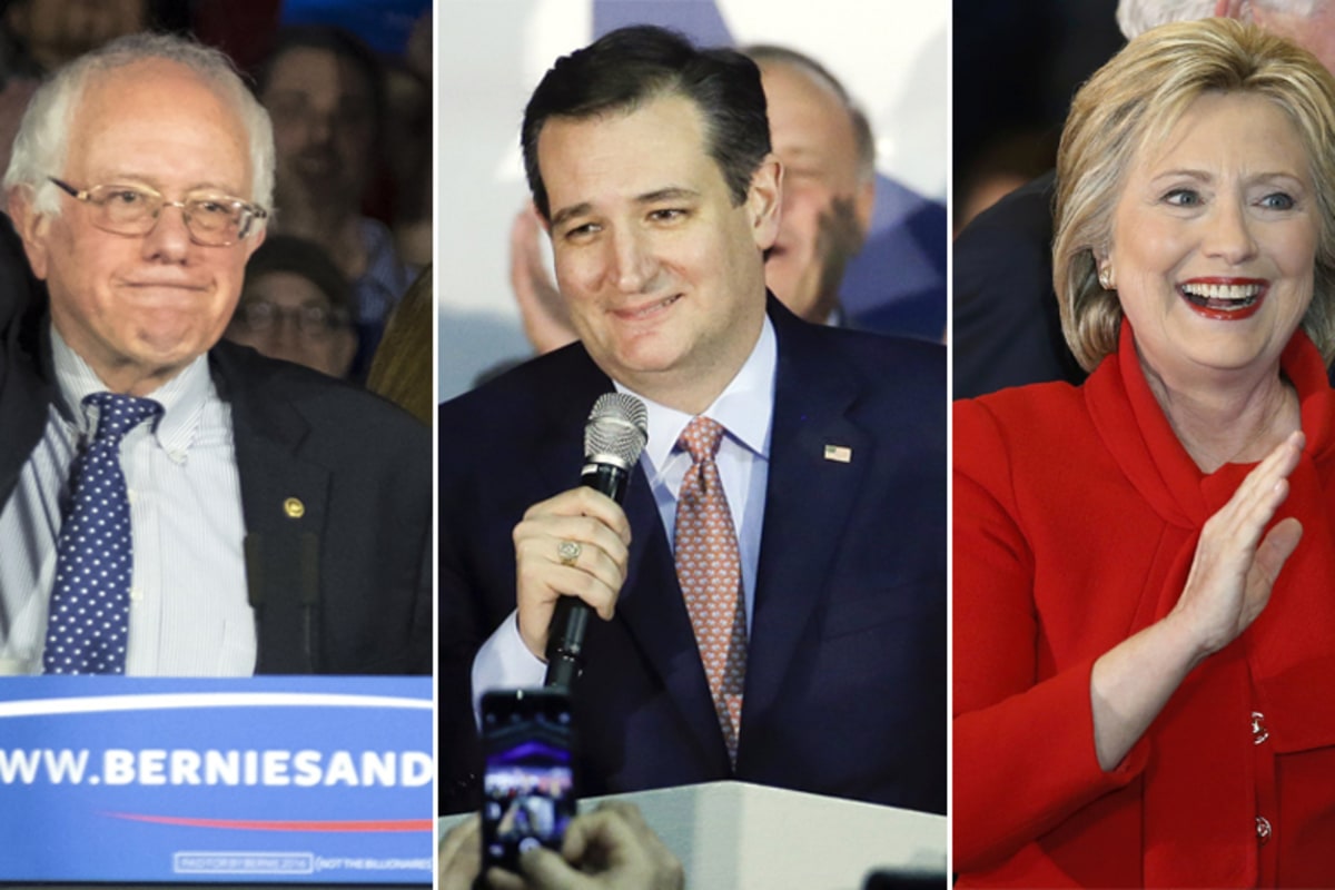 Ted Cruz Wins the Iowa Republican Caucus, Democratic Race Too Close To Call - NBC News
