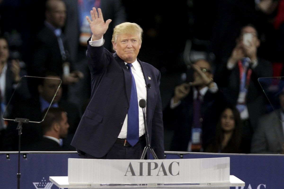 Donald Trump Pledges Commitment to Israel in Uncharacteristically Scripted Speech ...