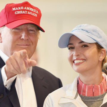 Image: Republican Presidential Candidate Donald Trump with Ivanka Trump 