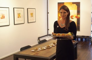 Denver-based party planner Jane West has created an upscale tasting menu designed to pair with marijuana. Bacon skewer?