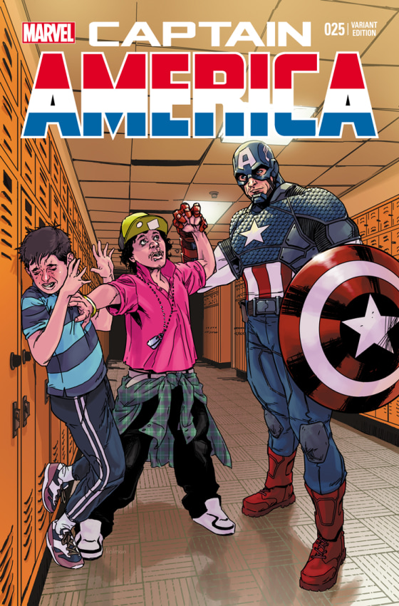 Capitán América batallas de bullying.
