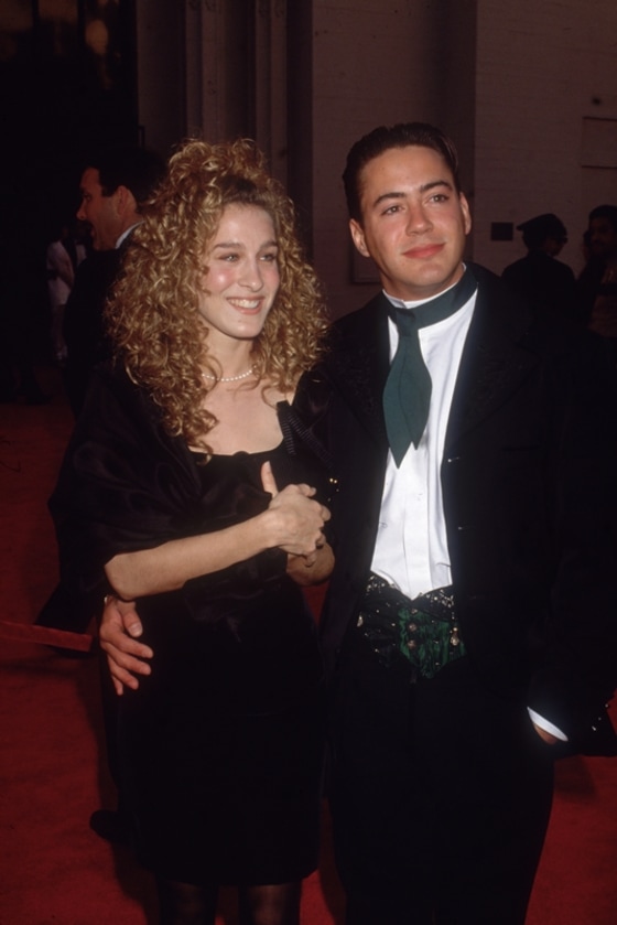 Sarah Jessica Parker and Robert Downey Jr. in 1989