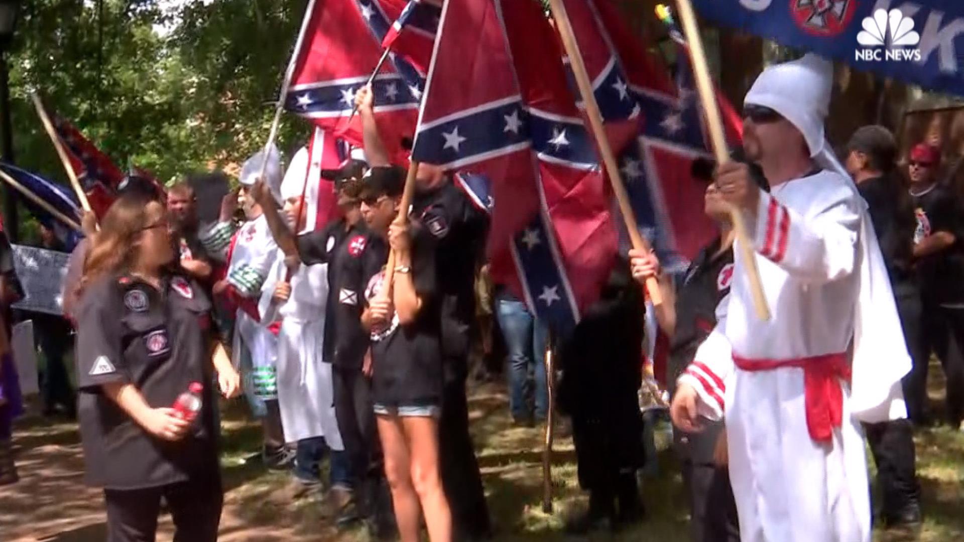 KKK Holds Rally in Charlottesville, Virginia