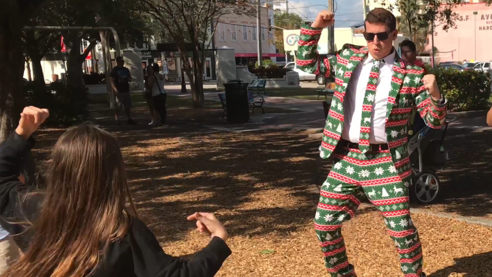 A regular dad tries a wild and crazy Christmas suit