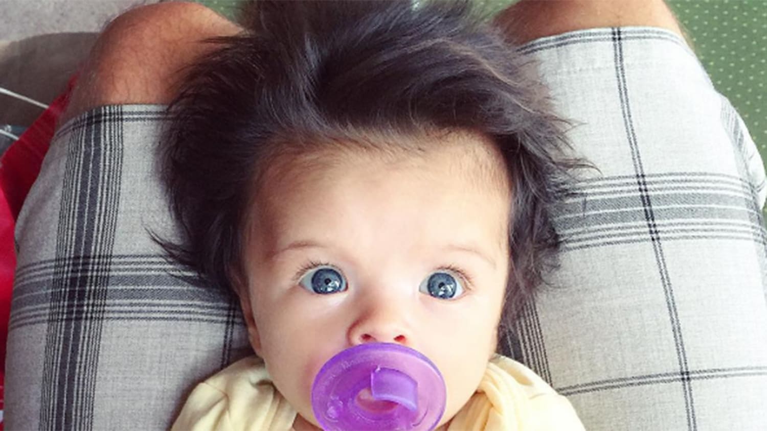 Baby's 'glamorous' head of hair takes internet by storm ...