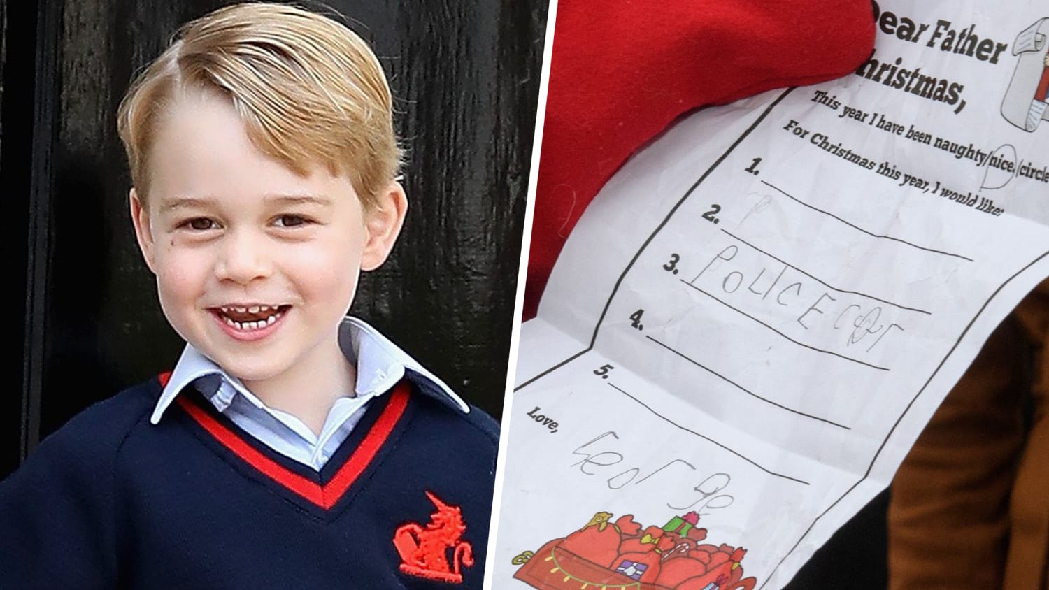 Prince William delivers Prince George's Christmas wish list to Santa in Finland ...