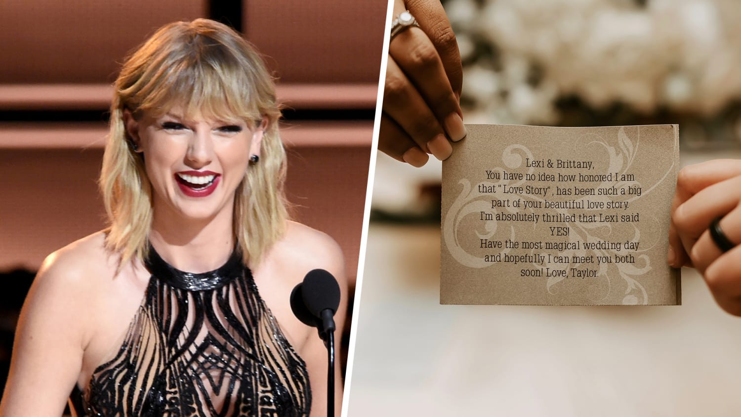See The Sweet Note Taylor Swift Sent Newlyweds With A Modern