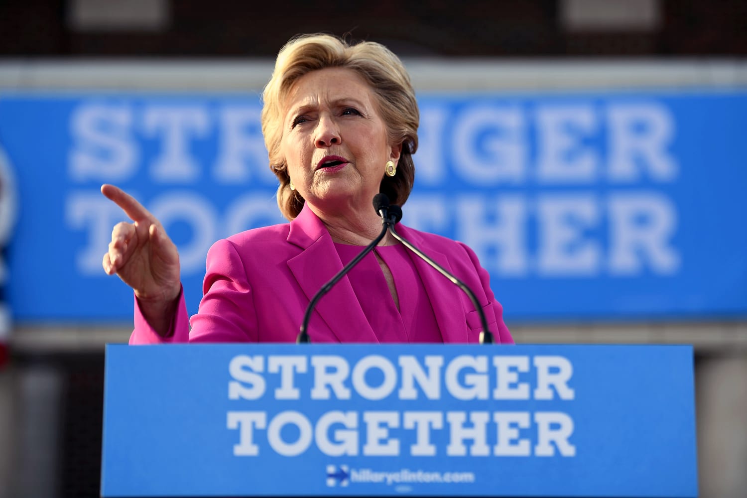 Hillary Clinton zings Trump, GOP for ripping off her 2016 campaign slogan