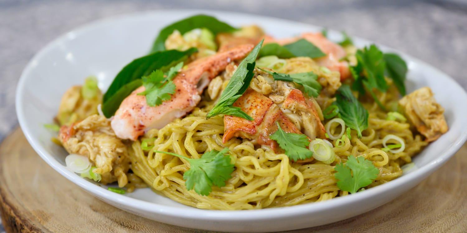 Lobster Noodles With Thai Basil Today Com