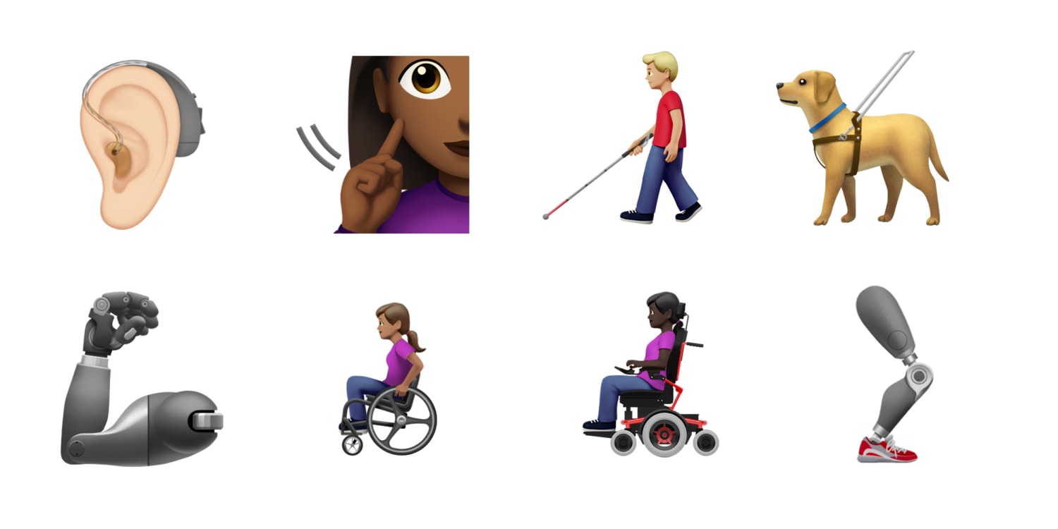 Apple announces 'disability-themed emojis' to arrive in the fall
