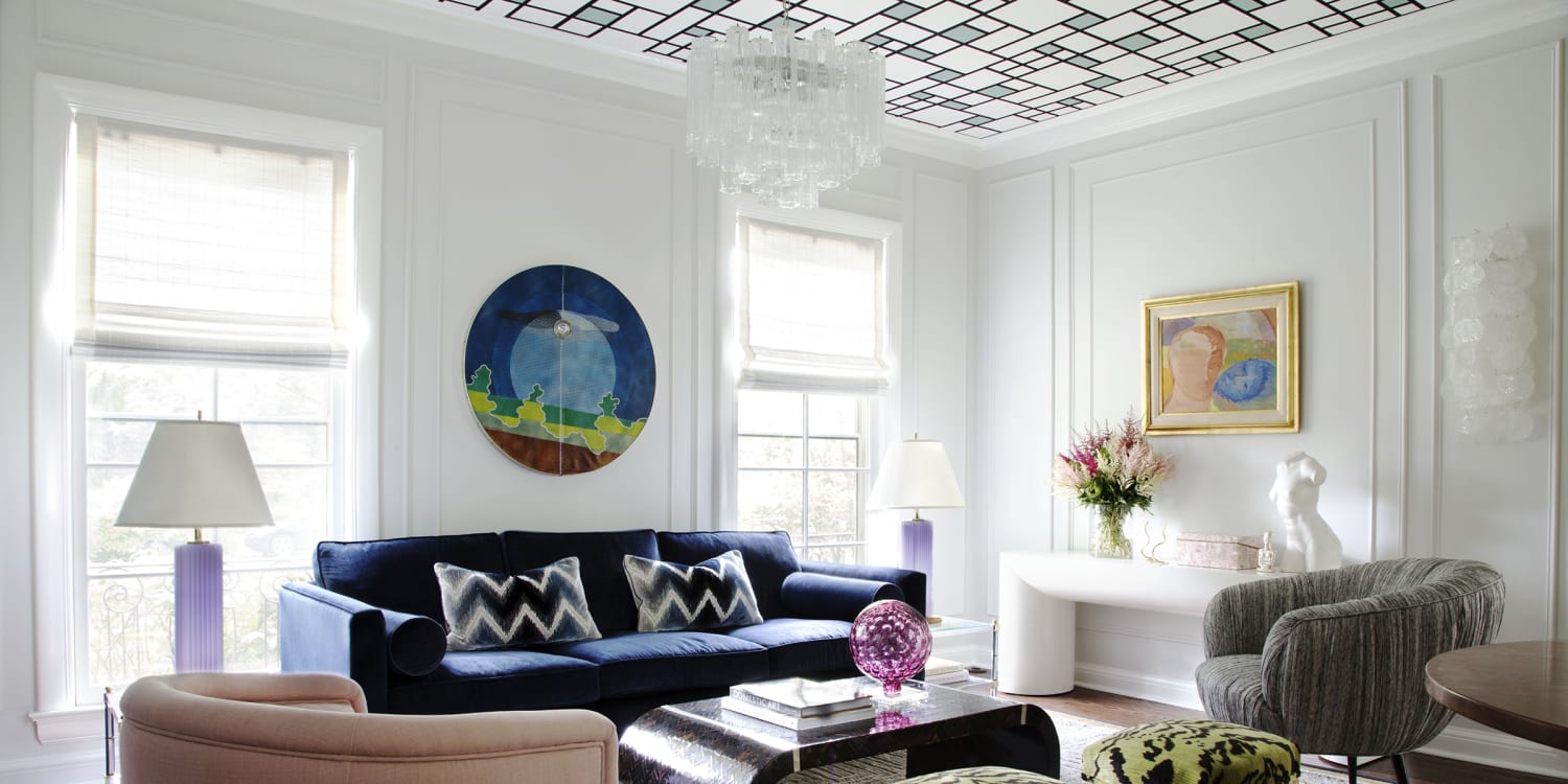 The Latest Interior Design Trend Is Wallpaper On The Ceiling