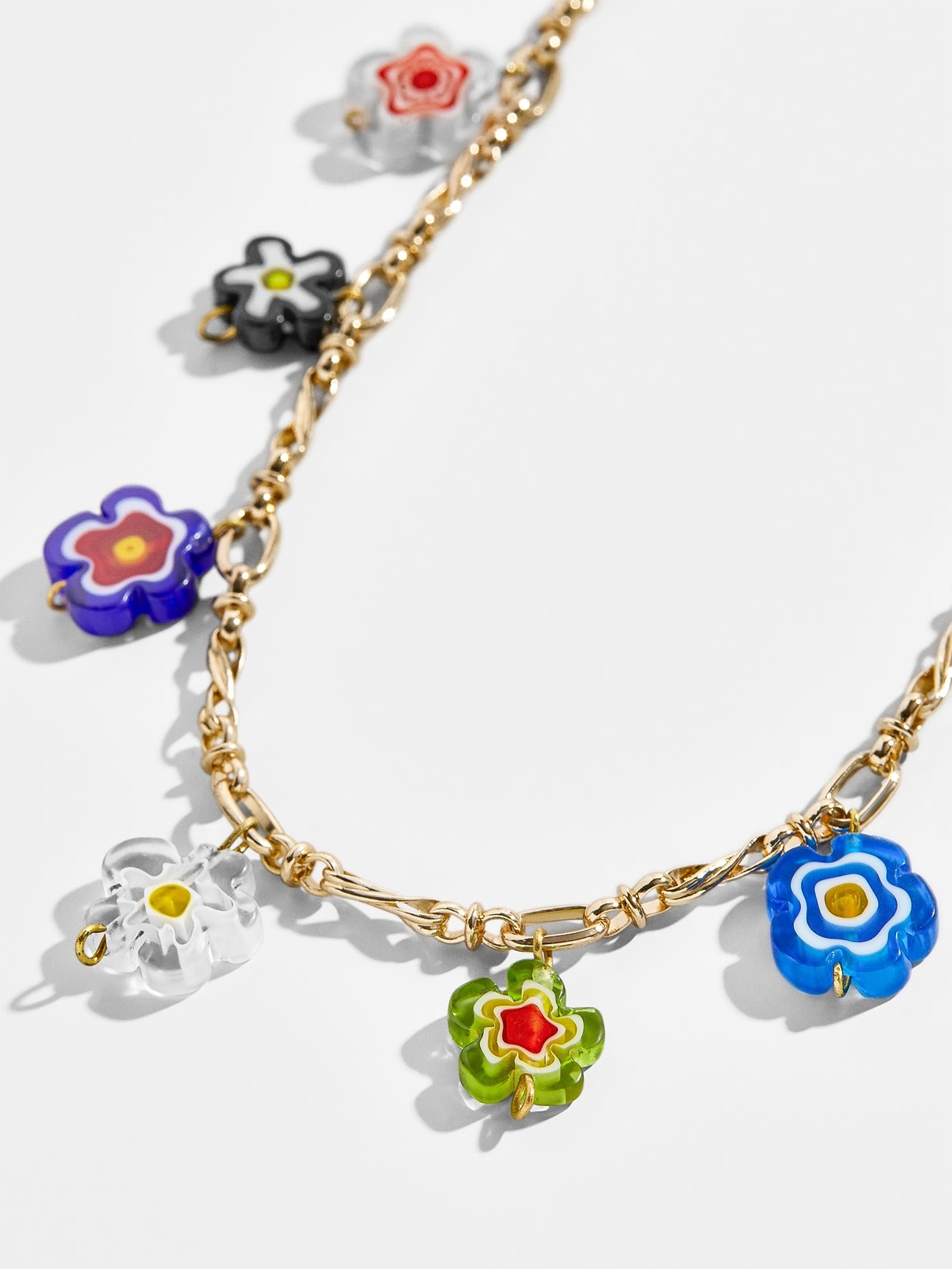 Gold Chain Finish Real Stone Pendant Tassel Statement Designer Inspired Necklace