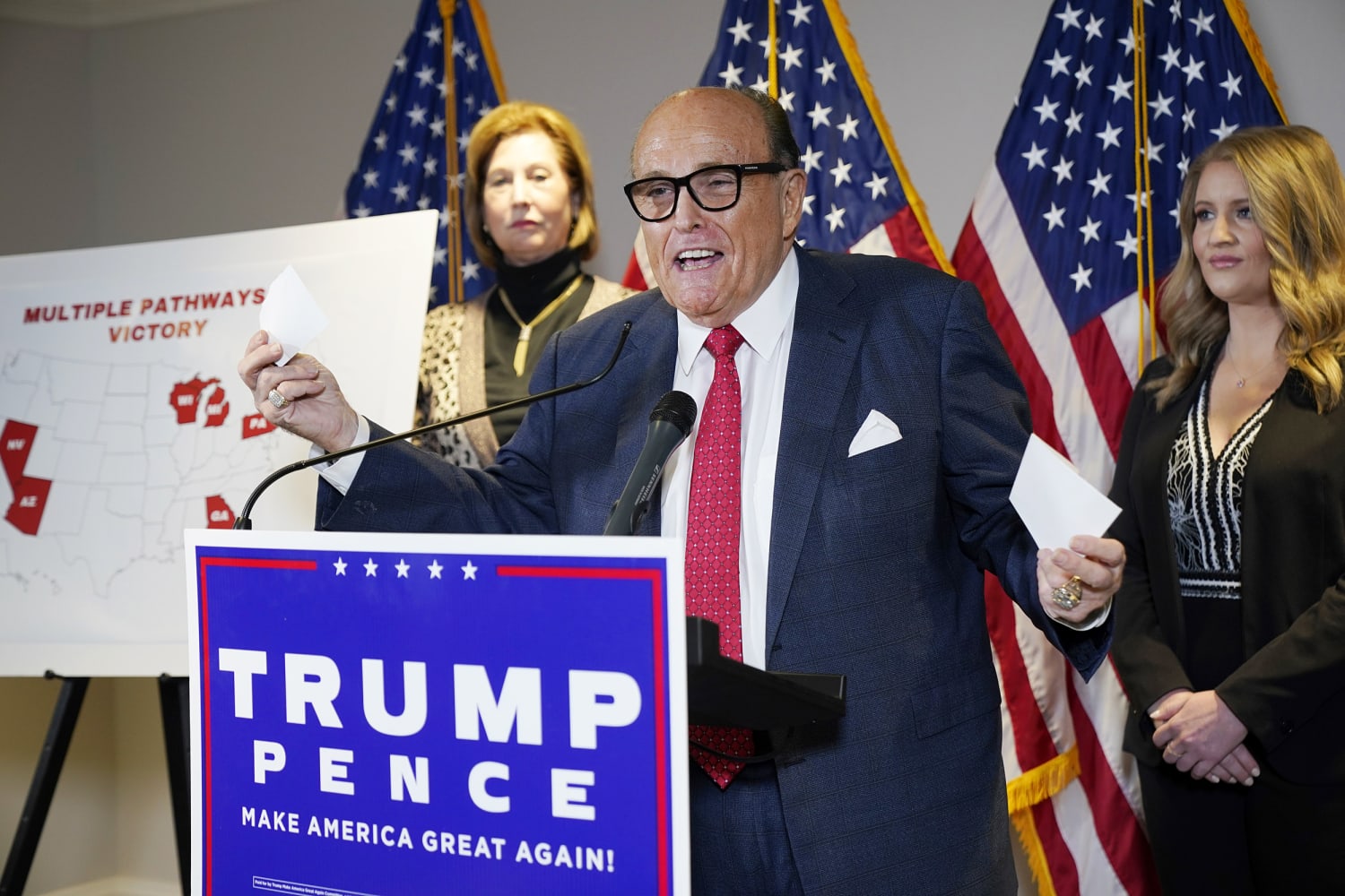 Rudy Giuliani baselessly alleges 'centralized' voter fraud at free-wheeling  news conference