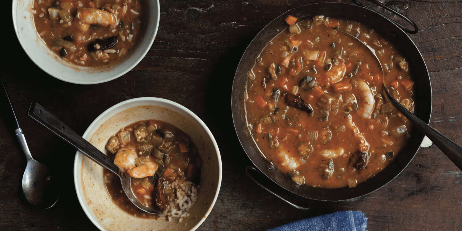 Kick off the new year with a big bowl of good-luck seafood gumbo