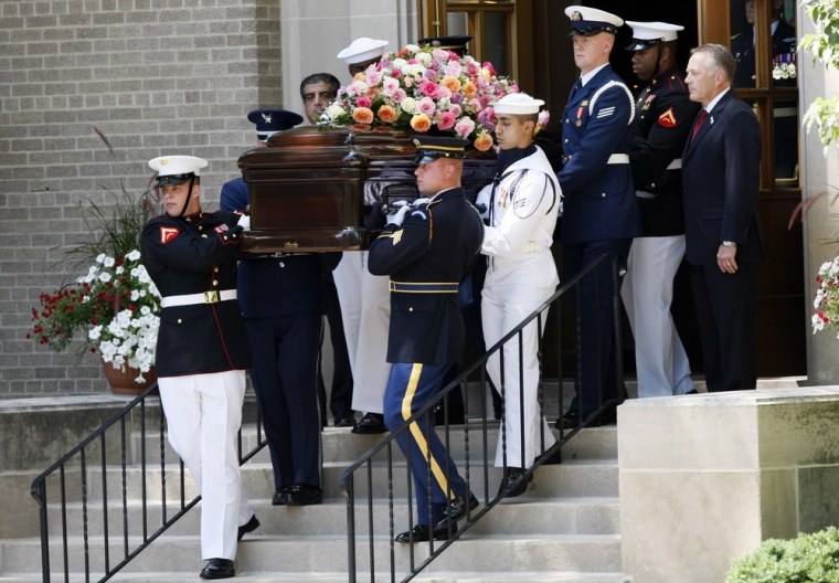 After funeral service, Betty Ford buried next to husband