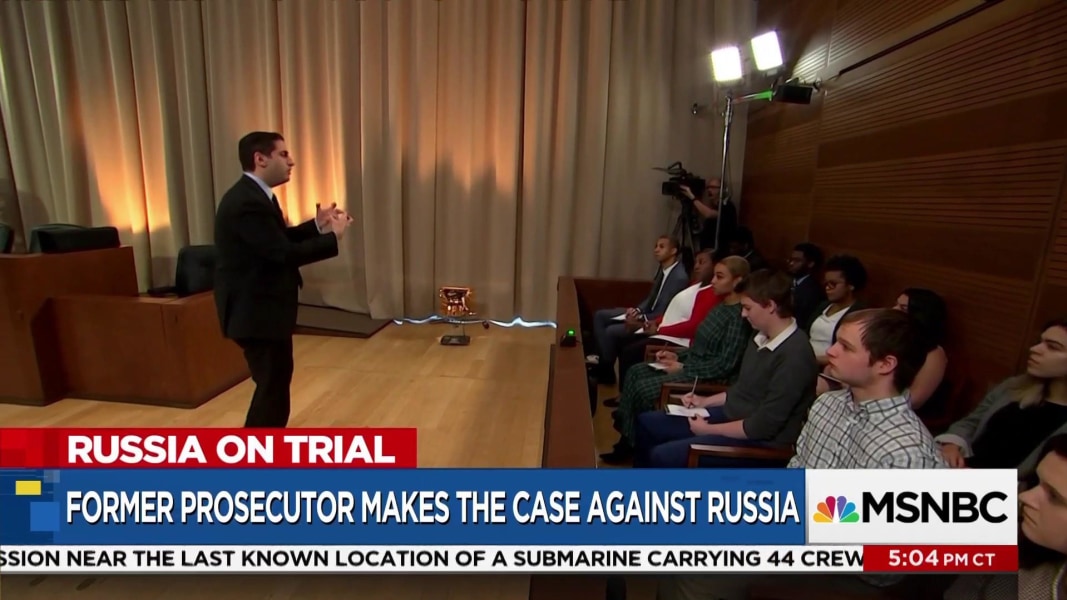 Image result for The Beat with Ari Melber russia mock trial