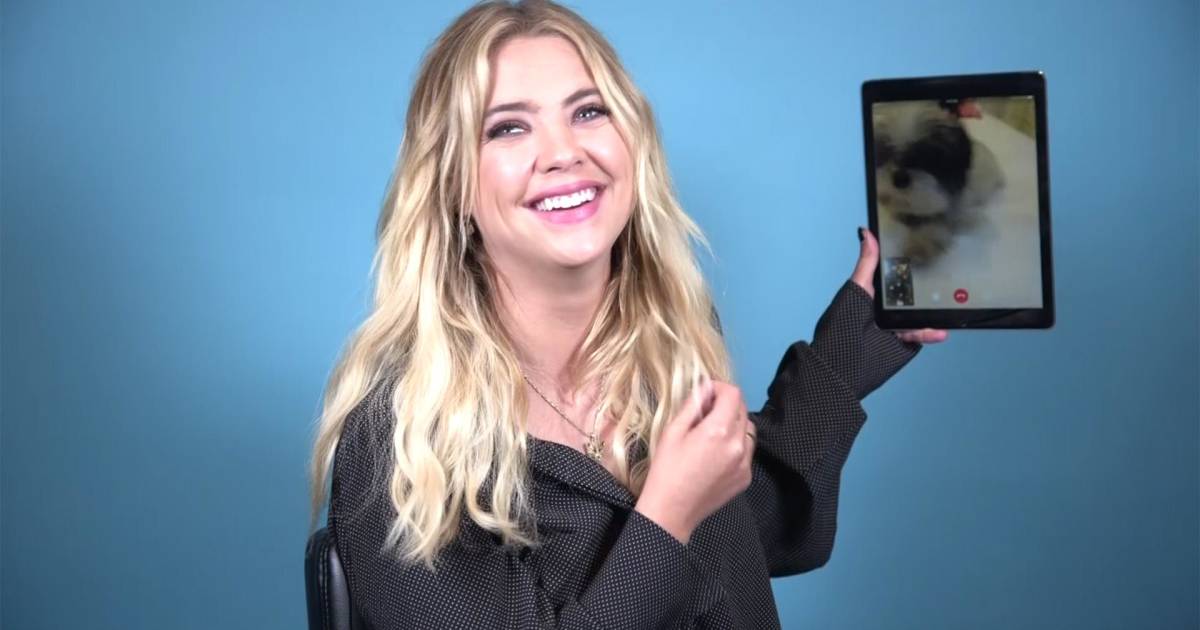 Ashley Benson FaceTimes her dogs and explains how they ease her anxiety