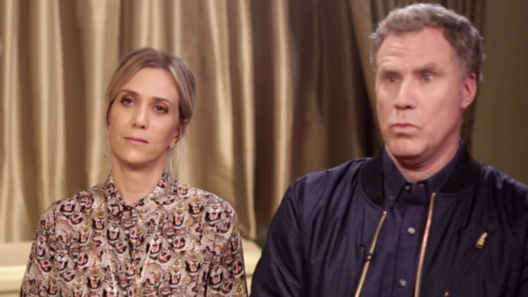 Will Ferrell Kristen Wiig Talk Their Hilarious Make Out Scene In