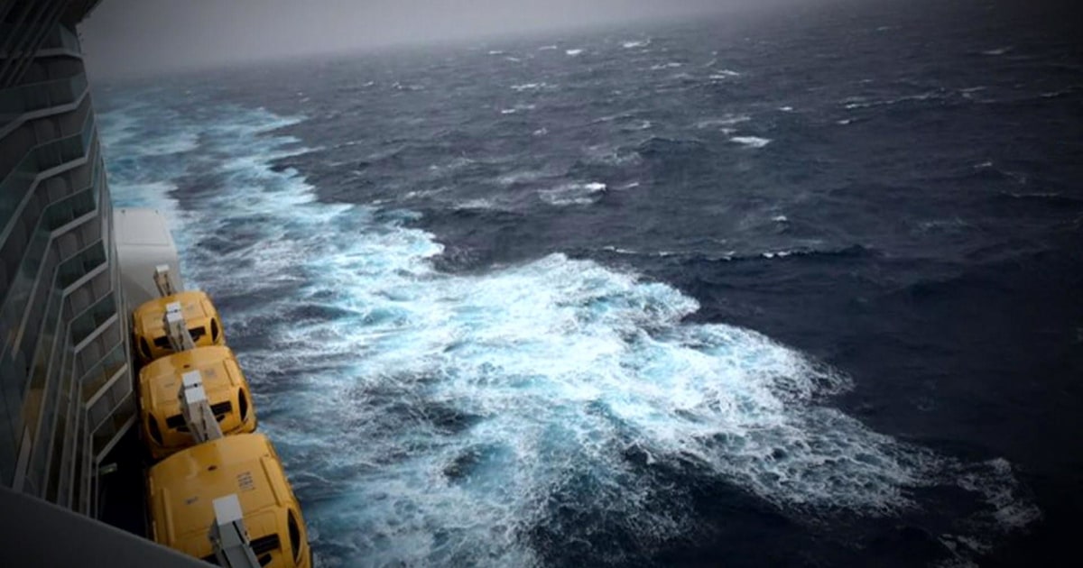 Dramatic video shows storm hitting Royal Caribbean cruise ship