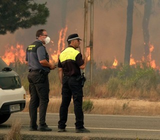Huge Blaze Threatens World Heritage Site
