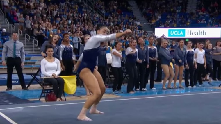 Ucla Gymnast Whips And Nae Naes In Her Floor Routine