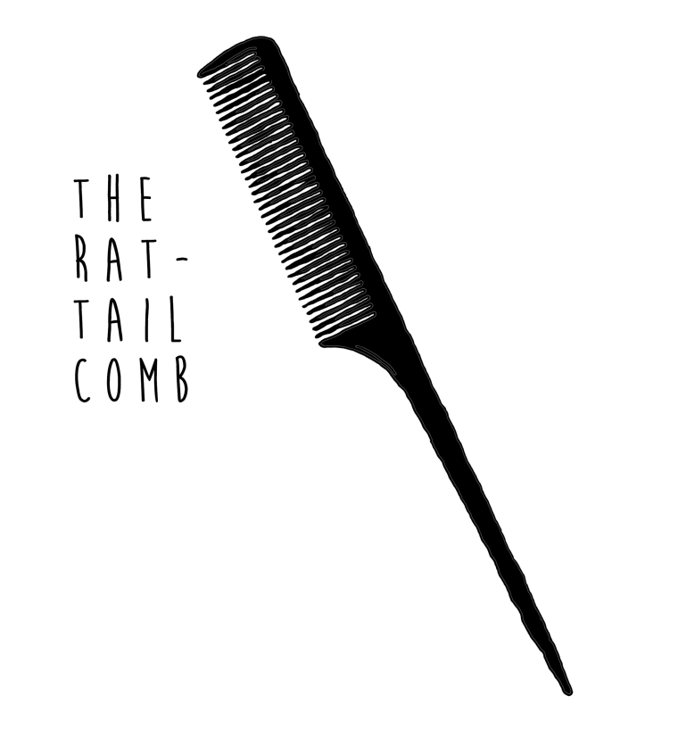 Rat-tail comb 