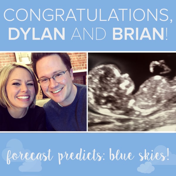 Congratulations, Dylan Dreyer and Brian Fichera on their first pregnancy