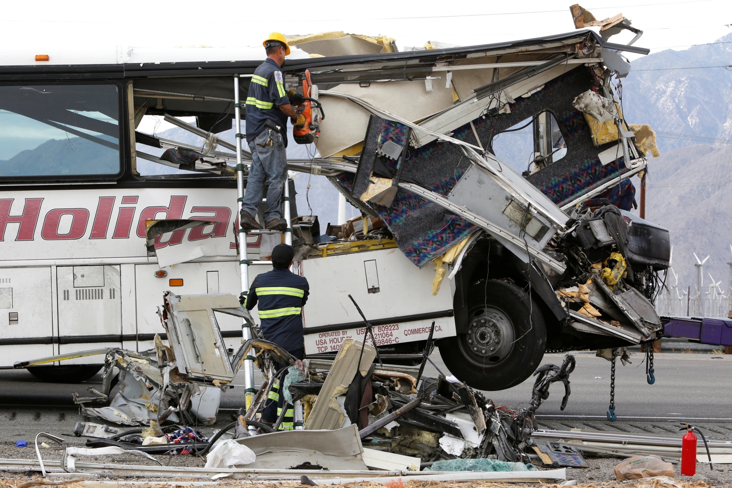 Tour Bus Crashes Into Truck Killing 13 On California Highway Nbc News