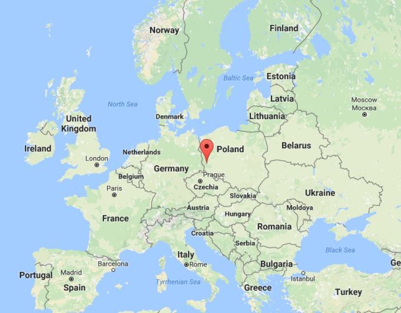 Poland On World Map