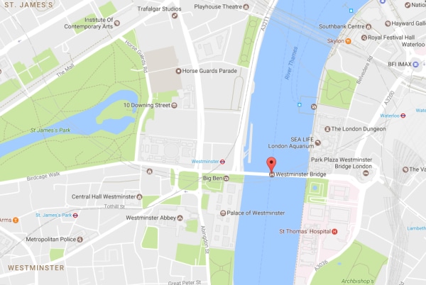 Image: Map of London around Parliament